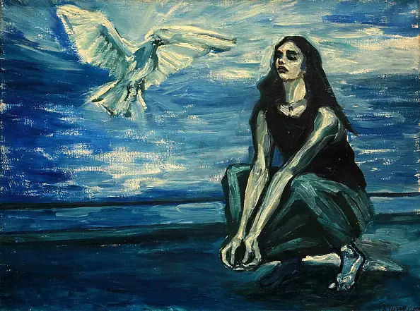 Marek Luzar - Blue Annunciation, The Annunciation Blue