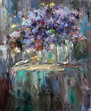 Krzysztof Tracz - blue flowers