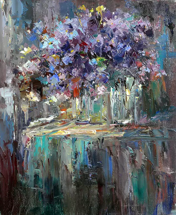 Krzysztof Tracz - blue flowers