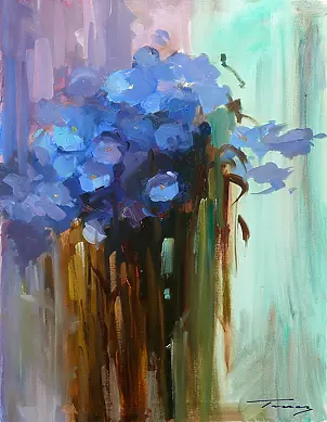 Krzysztof Tracz - Blue flowers