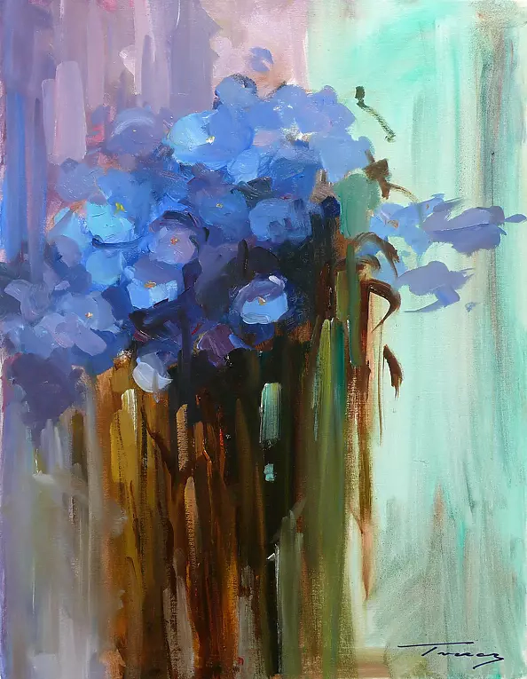 Krzysztof Tracz - Blue flowers