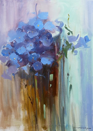 Krzysztof Tracz - Blue flowers