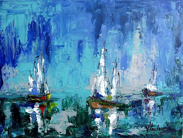 Jerzy Stachura - blue half