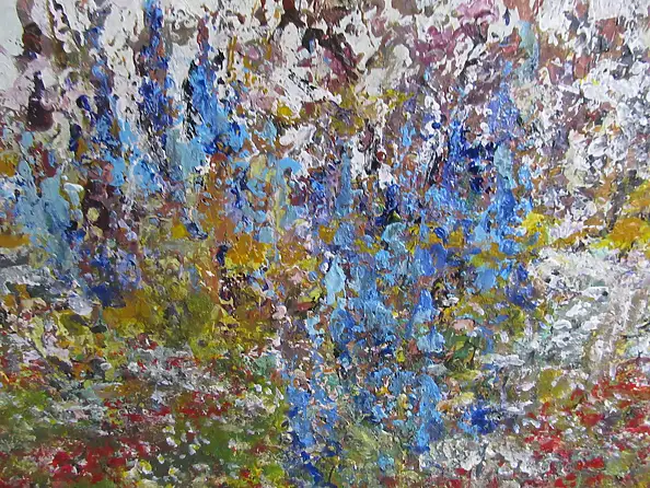 Barbara Przyborowska, Not far from the road, Acrylic painting - canvas, 70 x 50