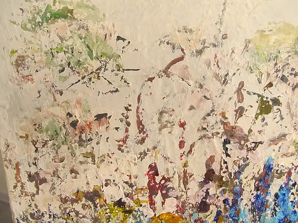 Barbara Przyborowska, Not far from the road, Acrylic painting - canvas, 70 x 50