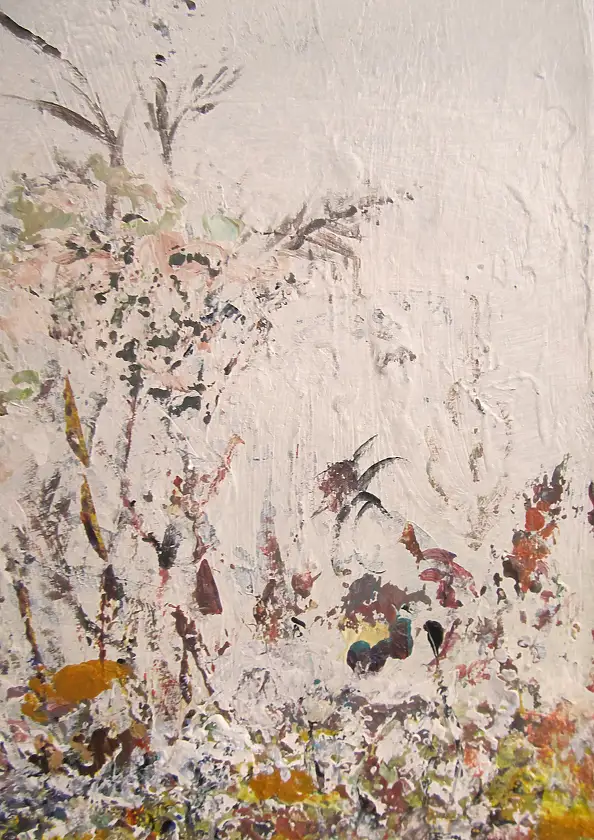 Barbara Przyborowska, Not far from the road, Acrylic painting - canvas, 70 x 50