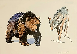 Rafał Czwichocki - Bear and wolf
