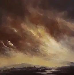 Devinez Dev, Nieokiełznany... Widok z mojej duszy III, Obraz olejny - płótno, 70 x 40