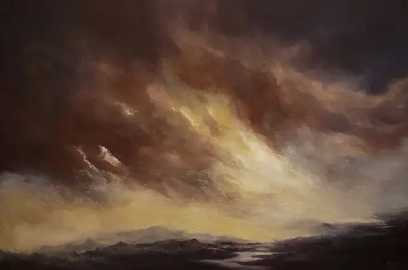 Devinez Dev, Reinless... A view from my soul III, Oil painting - canvas, 70 x 40