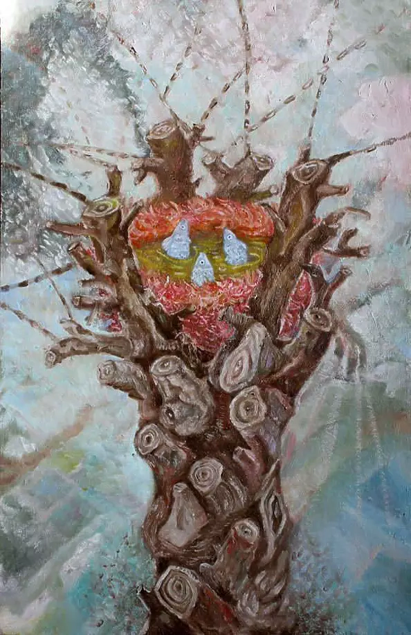 Elżbieta Goszczycka - Three fish in the nest