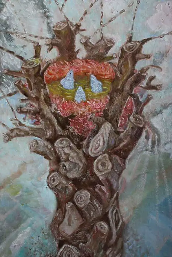 Elżbieta Goszczycka - Three fish in the nest