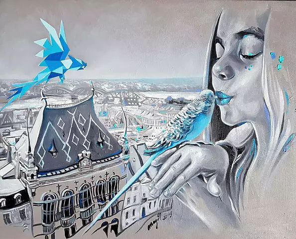 Maja Wolf - The inseparability of blue birds