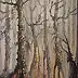 Ryszard Tyszkiewicz, Vom Nebel getragen, Ölbild - Platte, 50 x 70