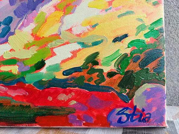 Anastasiia Kurkova, Nieskończona wysokość, Obraz olejny - płótno, 40 x 30