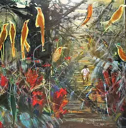 Tadeusz Sobkowiak, Бесконечность рассвета, Масляная картина - холст, 200 x 140