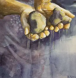 Dorota Kędzierska, Неизбежность, Акварелі - папір, 40 x 30