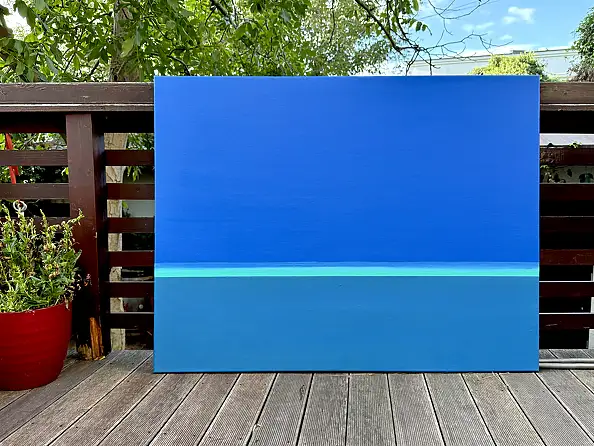 Jan Prejsnar, N° 36-2026 Alassio-01, Peinture acrylique - panneau, 130 x 100