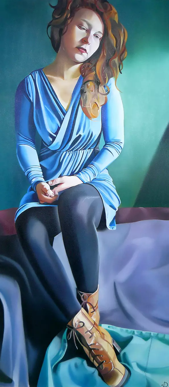 Zofia Błażko - La ragazza in un vestito blu