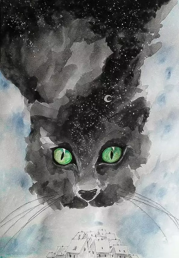 Adriana Laube - Night is a cat