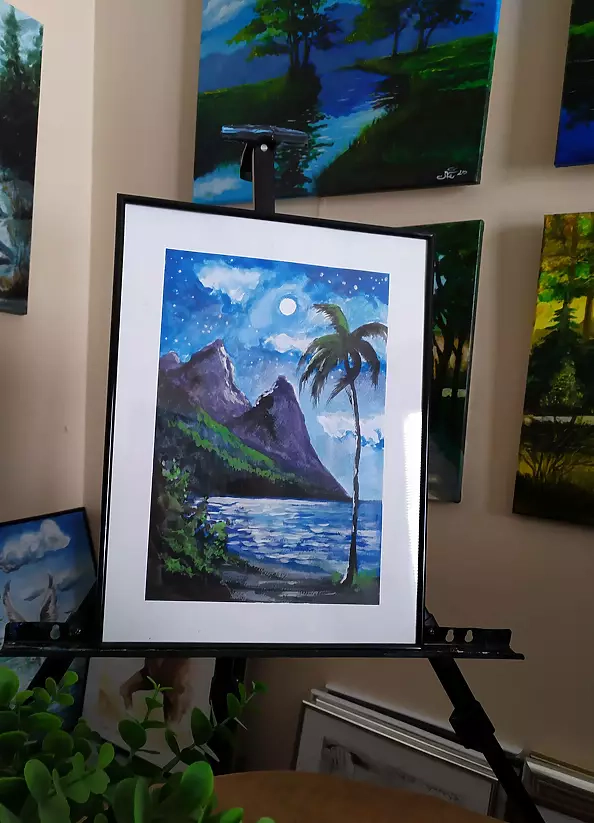 Ryszard Niedźwiedzki - Night under the palm trees