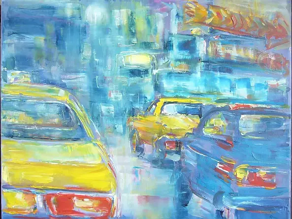 Kazimierz Komarnicki - New York night drive