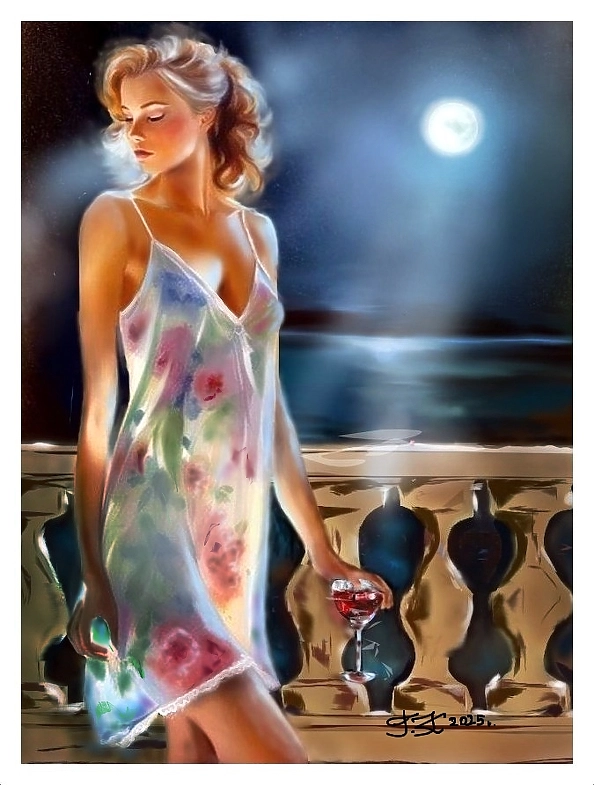 Teresa Kopańska - A night mirror full of light