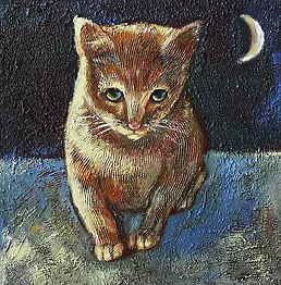 Krystyna PALCZEWSKA - Night kitty