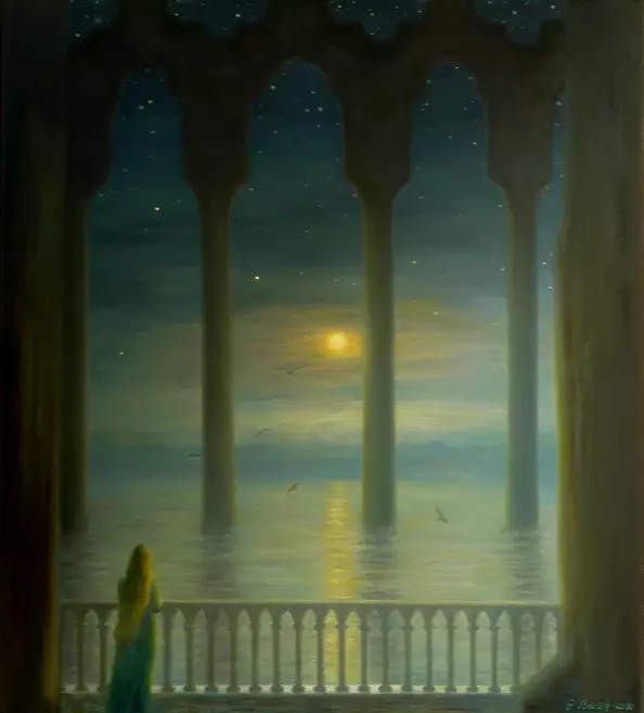 Grzegorz Bialik - "Nocturne in Black, blue and Gold - Lunar"