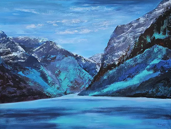 Małgorzata Burcicka-Kozieł - Norway - turquoise Lake Lovatnet
