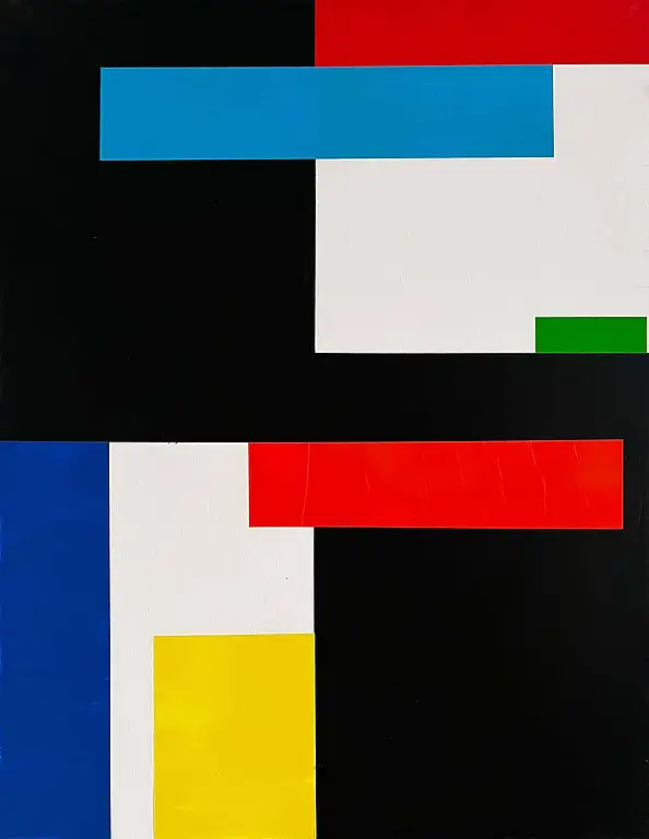 Włodzimierz Pawlak, Notatka o Sztuce 2-X, Obraz olejny - płótno, 70 x 90