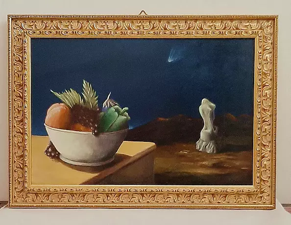 Giovanni Greco - Notte della cometa con natura morta