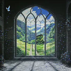 Martyna Mączka, New, Acrylic painting - canvas, 100 x 100