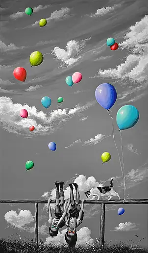 Martyna Mączka, A new look, Acrylic painting - canvas, 70 x 120