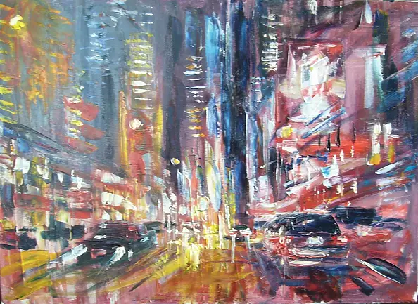 Kazimierz Komarnicki - New York by night VI