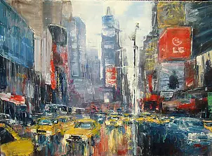 Kazimierz Komarnicki - New York. Time Square
