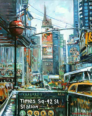 Piotr Rembieliński - New York, Times Square