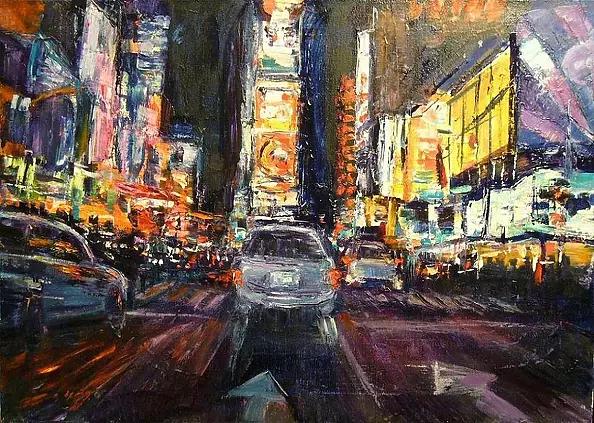 Kazimierz Komarnicki - Nowy Jork nocą