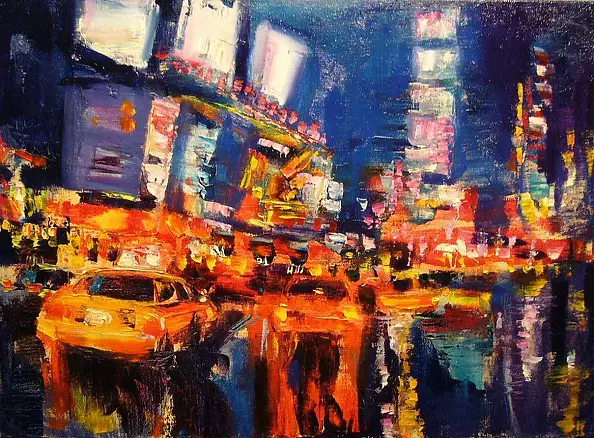 Kazimierz Komarnicki - New York at night