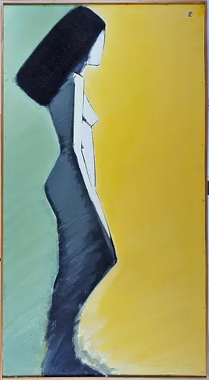   - Nu-CXXXII-122x66-panel-acrylic / huile-1995-nr292