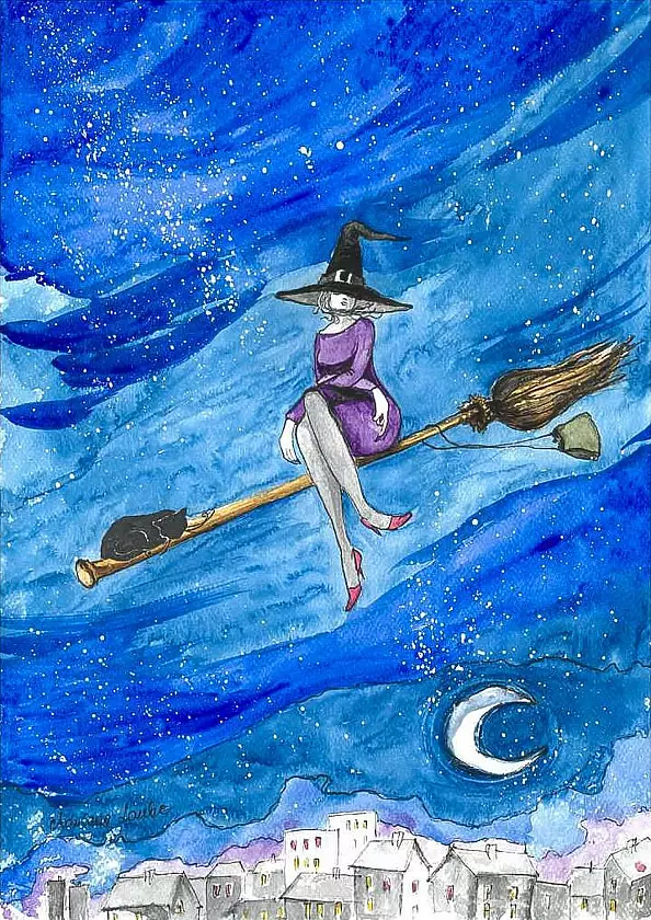 Adriana Laube - "Boredom, such a long flight ..."