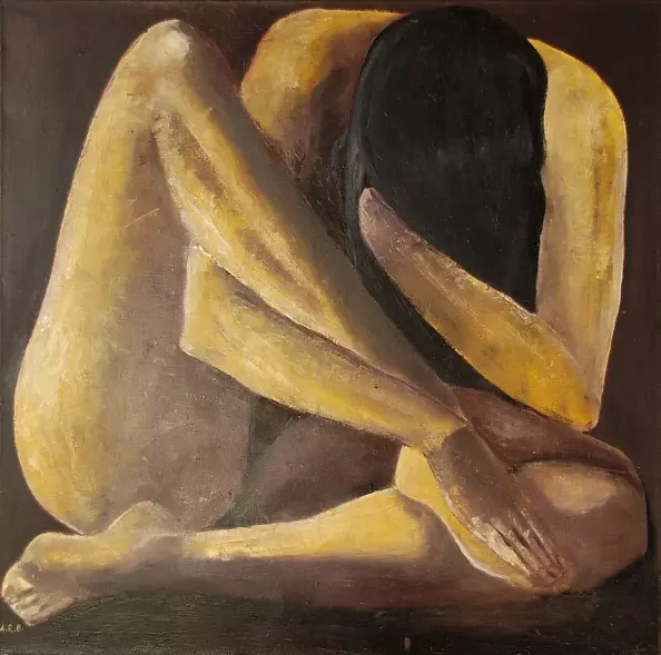 Alina Raczkiewicz Bęc - Akt "złota" VII-04