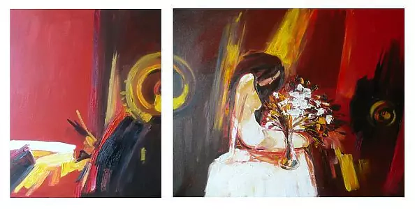 Dorota Łaz - ACT diptych
