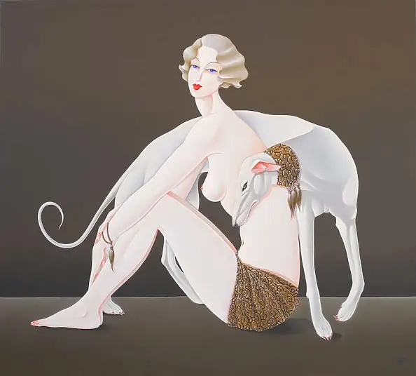 Urszula Tekieli, Nuditas, Peinture à l'huile - toile, 100 x 90