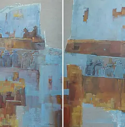 Anna Cichocka - OBOK - diptych