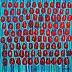 Edward Dwurnik - PEINTURE A L'HUILE Tulipes Rouges 100x100