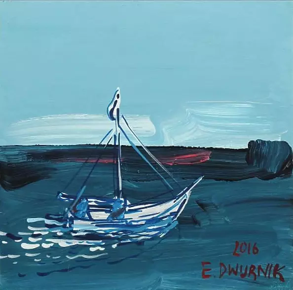 Edward Dwurnik - OBRAZ OLEJNY - Mętno