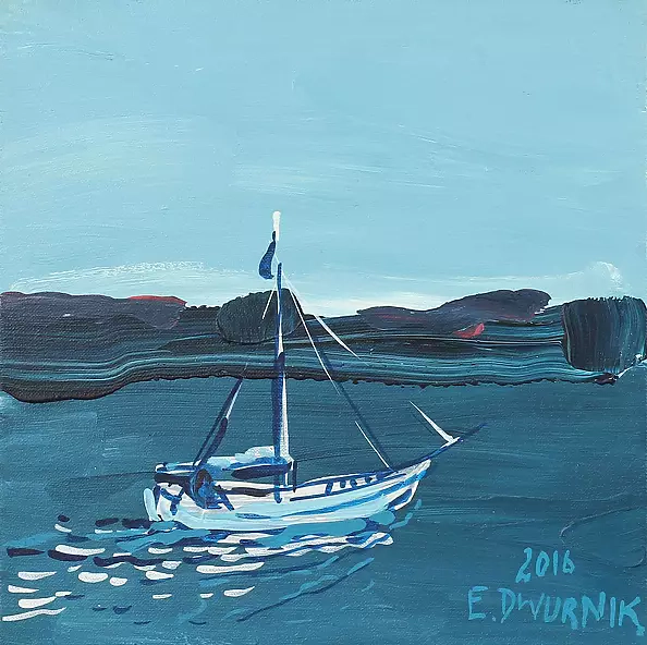 Edward Dwurnik - OIL PAINT - Miedwie