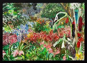 Stanisław Młodożeniec, OGRODY, Obraz olejny - płótno, 100 x 70