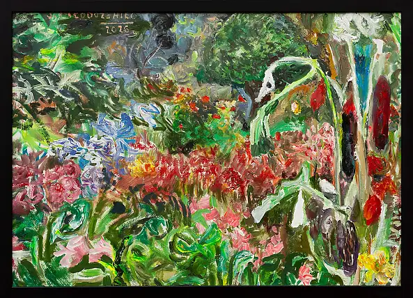 Stanisław Młodożeniec, OGRODY, Obraz olejny - płótno, 100 x 70