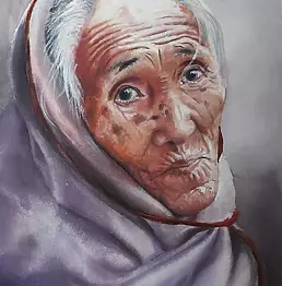 Joanna Natora - OLD WOMAN NEPAL